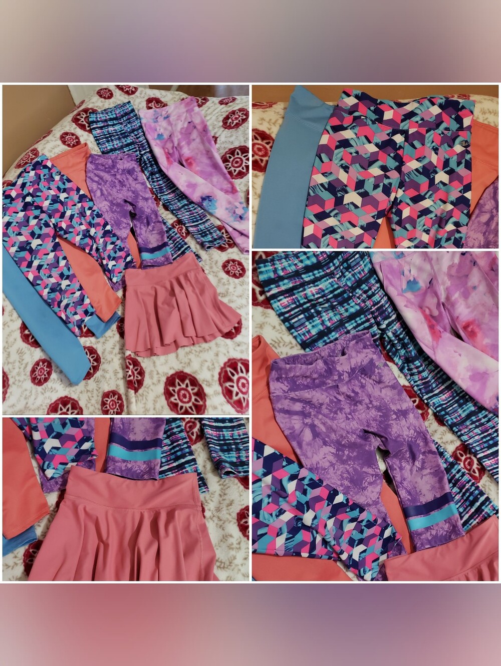 Lot Youth Size 10/12 Lg Pants Leggings, Capris, Skort and Shirt